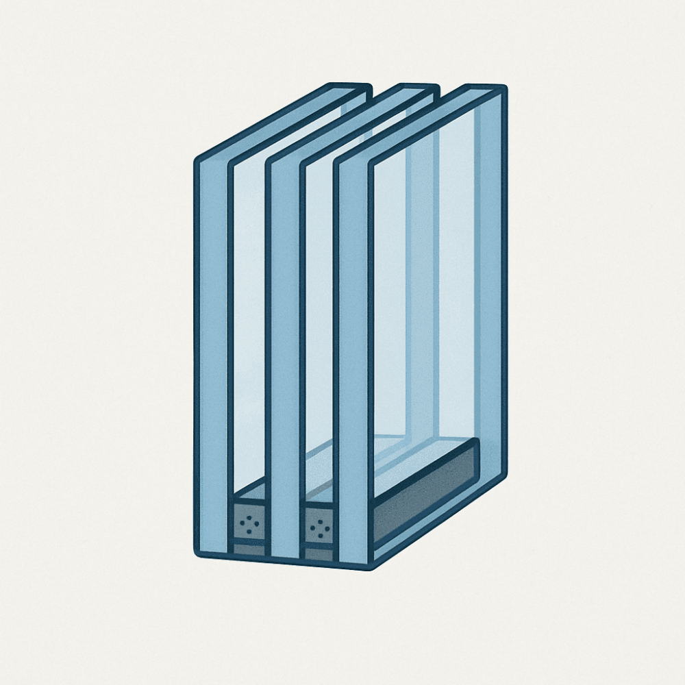 Triple glas