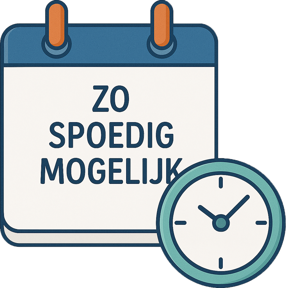 Zo spoedig mogelijk